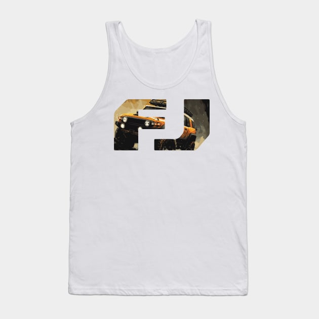 FJ Cruiser Logo Tank Top by SharpGraphix